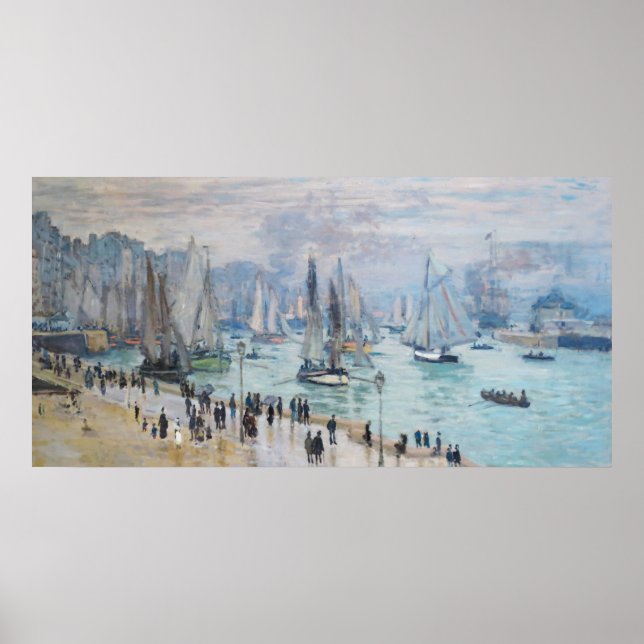 Fishing Boats Leaving the Harbor | Claude Monet Poster (Front)