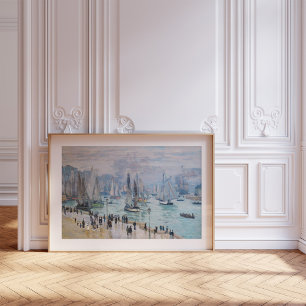 Fishing Boats Leaving the Harbour Claude Monet Poster