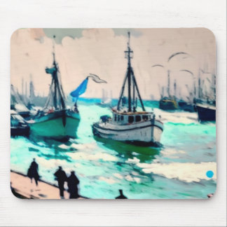 fishing boats  mouse pad