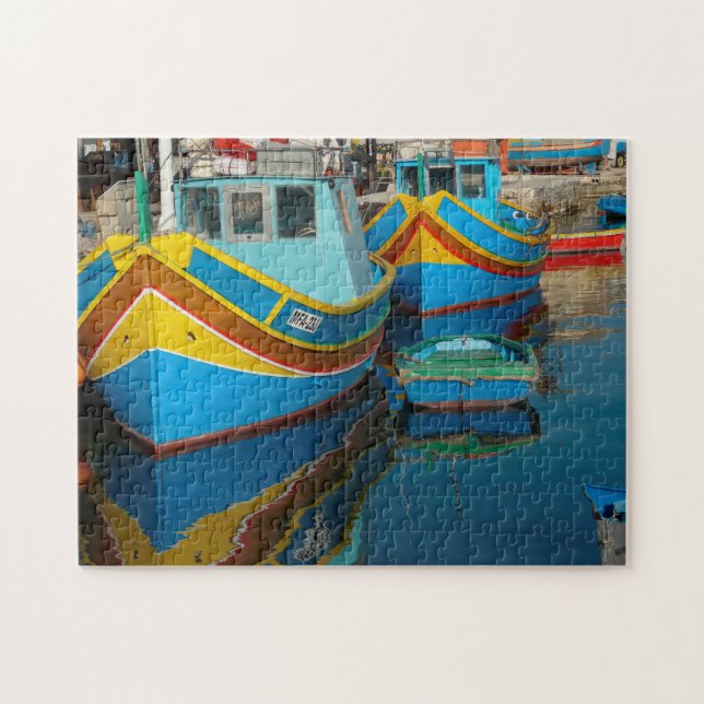 Fishing Boats of Dominica. Jigsaw Puzzle (Horizontal)
