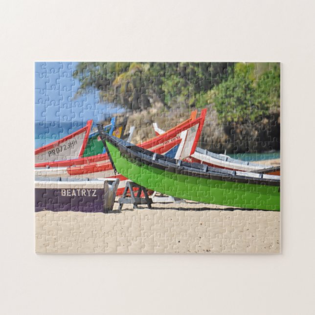 Fishing Boats on a Beach Puerto Rico. Jigsaw Puzzle (Horizontal)