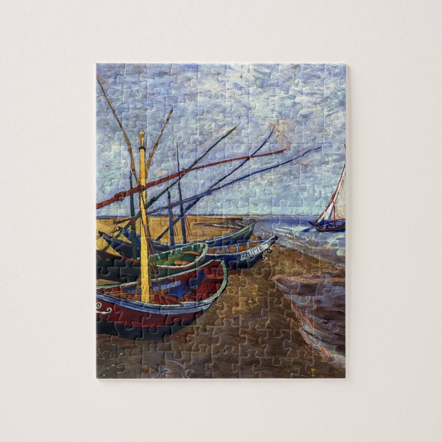Fishing Boats on Beach Jigsaw Puzzle (Vertical)
