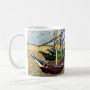 Fishing Boats on Saintes-Maries Beach - Van Gogh Coffee Mug
