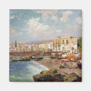 Fishing Boats on the Beach at Marinella, Naples (o Magnet