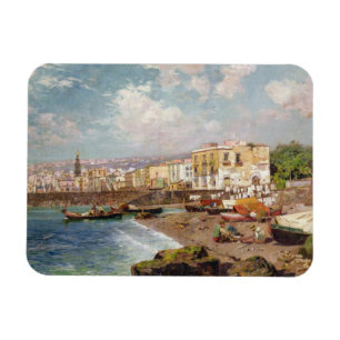 Fishing Boats on the Beach at Marinella, Naples (o Magnet
