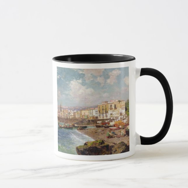 Fishing Boats on the Beach at Marinella, Naples (o Mug (Right)