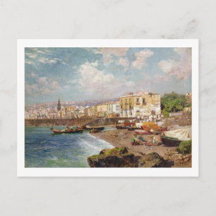 Fishing Boats on the Beach at Marinella, Naples (o Postcard