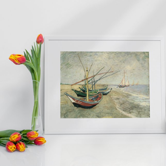 Fishing Boats on the Beach by Vincent van Gogh Poster (Creator Uploaded)