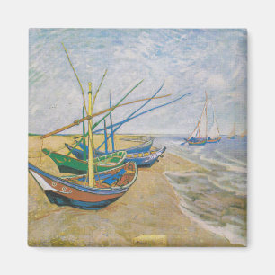 Fishing Boats   Vincent Van Gogh Magnet