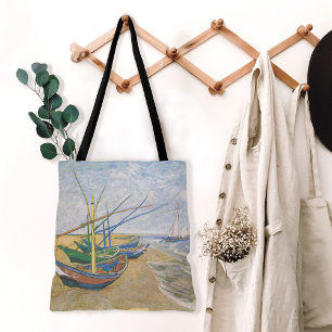 Fishing Boats Vincent van Gogh Tote Bag
