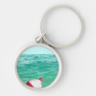 Fishing Bobber in Water Key Ring