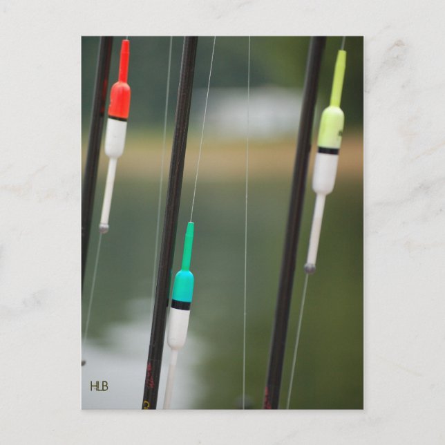 Fishing Bobbers Postcard (Front)