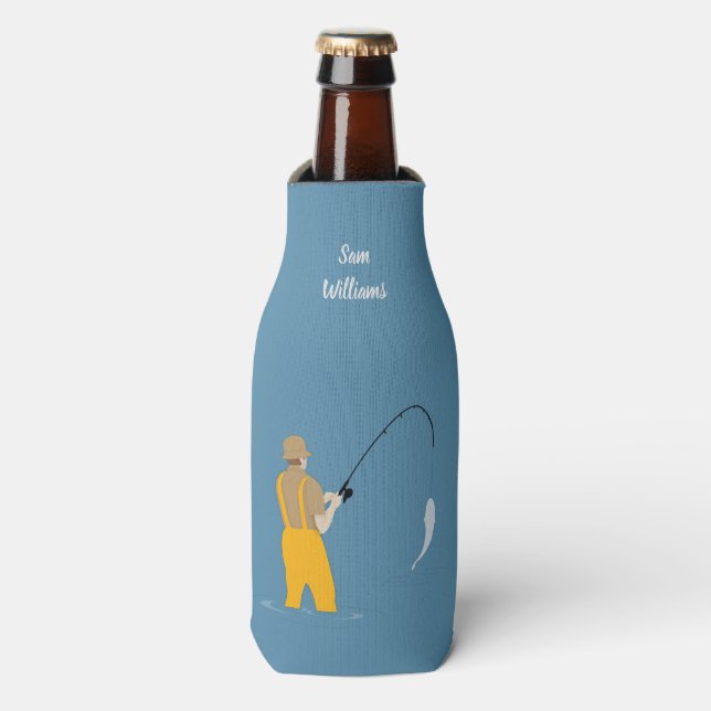 Fishing Bottle Cooler (Bottle Front)