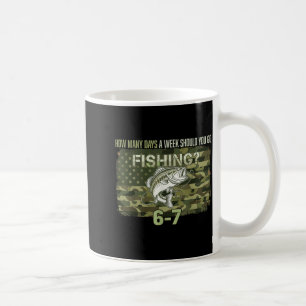 Fishing Boy American Camouflage USA Flag Bass Fish Coffee Mug