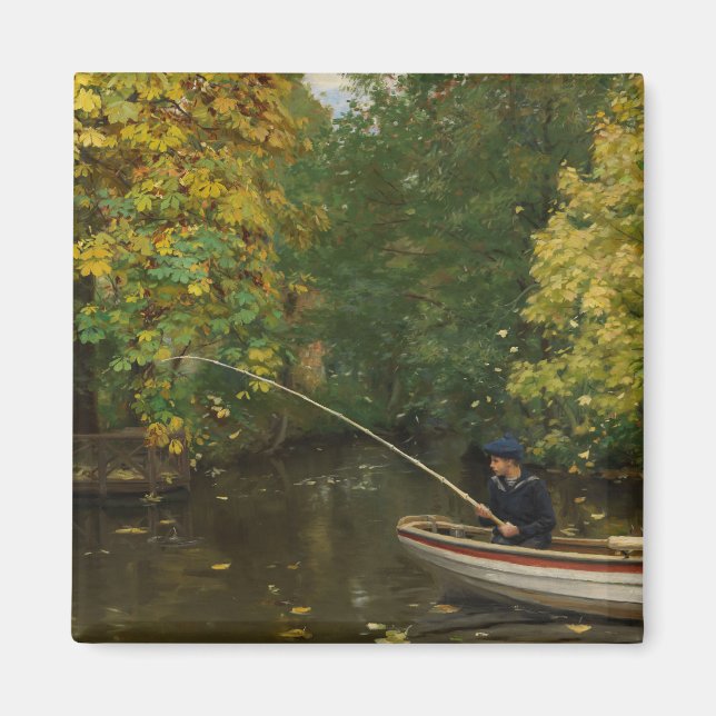 Fishing Boy (by Hans Andersen Brendekilde) Magnet (Front)