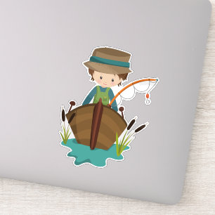 Fishing Boy, Fisherman, Fishing Rod, Brown Hair