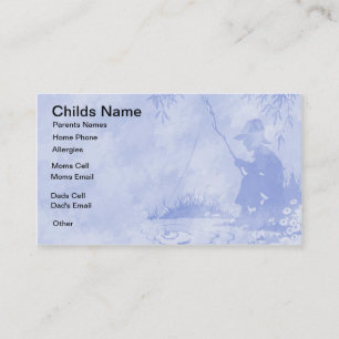 Fishing Boy Kids Business Card