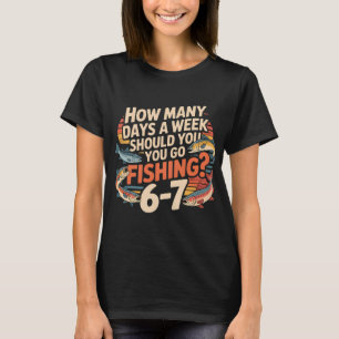 Fishing Boys Humour â€“ How Many Days a Week Shoul T-Shirt