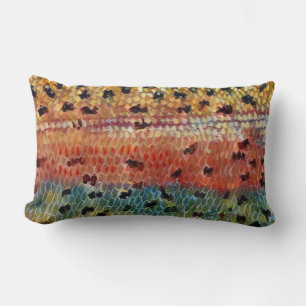 Fishing Brook Trout Lumbar Cushion