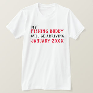"Fishing Buddy" Baby Announcement T-Shirt