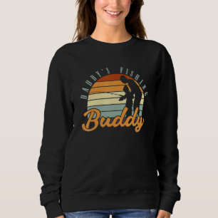 Fishing Buddy Fisherman Son Dad Fathers Day Retro  Sweatshirt