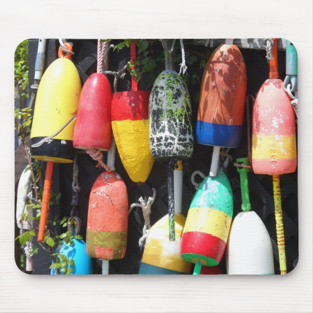 Fishing Buoys- Maine Mouse Pad (Front)