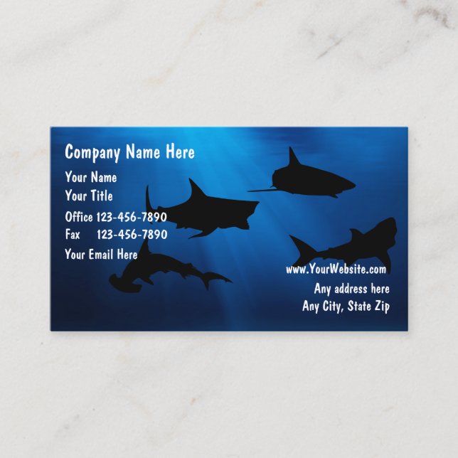 Fishing Business Cards (Front)