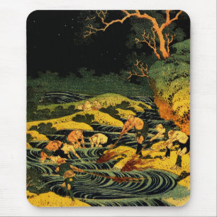 Fishing by Torchlight in Kai Province Mouse Pad