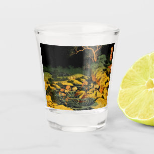 Fishing by Torchlight in Kai Province Shot Glass