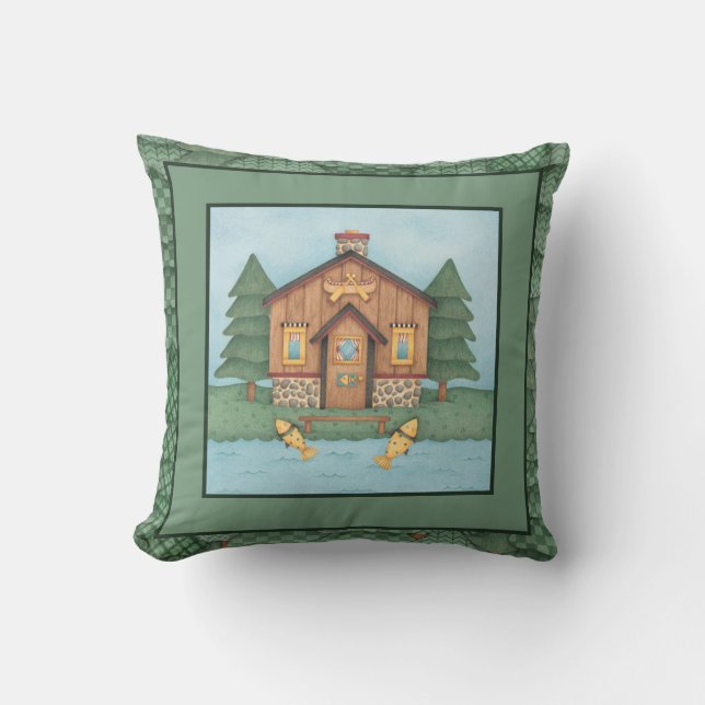Fishing Cabin Cushion (Front)