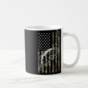 Fishing Camo American Flag B Patriotic Women Men K Coffee Mug