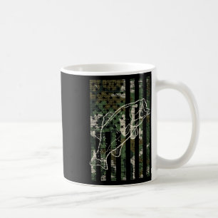 Fishing Camo Us Flag Fish B Patriot Fisherman Dad Coffee Mug