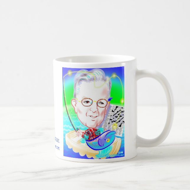 Fishing Caricature Mug 11b (Right)
