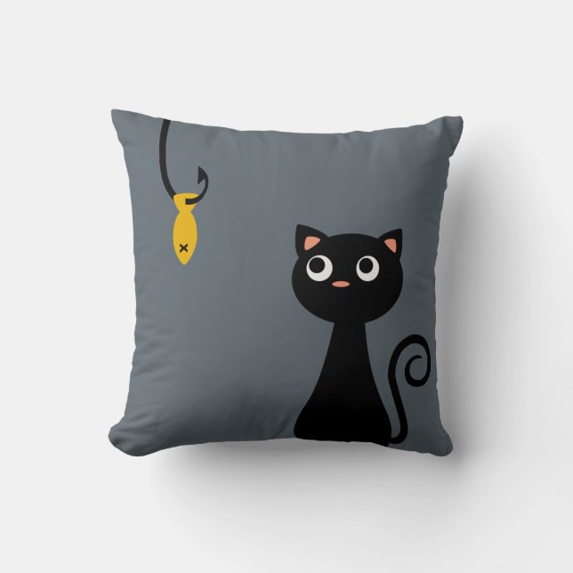 Fishing Cat Cushion (Front)