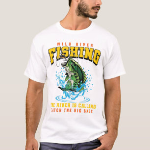 Fishing Catch The Big Bass Fisher Gift Fish T-Shirt