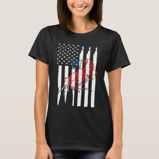 Fishing catfish fishing fishing fish reel rod T-Shirt