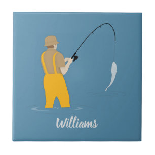 Fishing Ceramic Tile