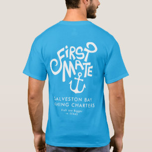 Fishing Charter First Mate Funny Custom T-Shirt