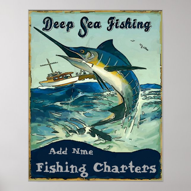 Fishing Charters, add names Poster (Front)