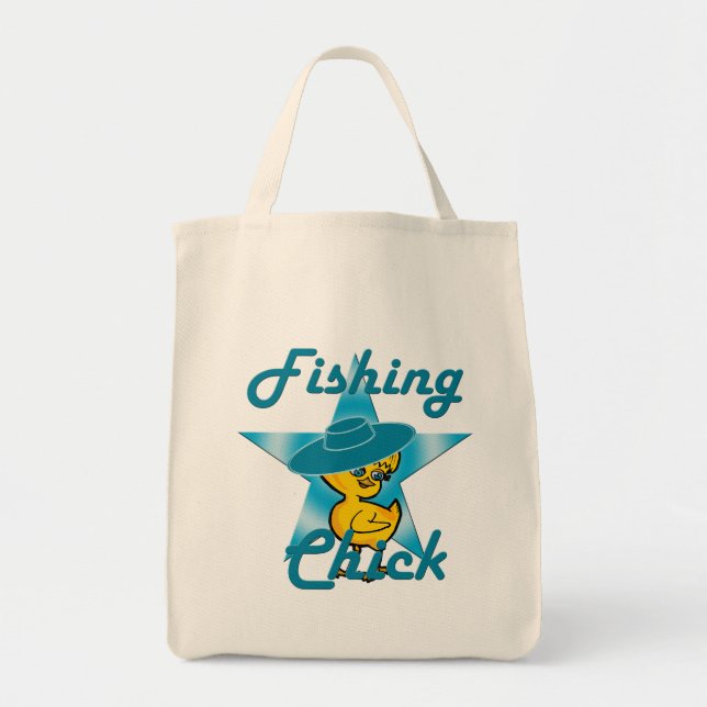 Fishing Chick #7 Tote Bag (Front)
