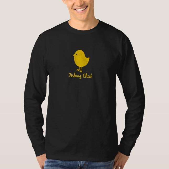 Fishing Chick  Graphic T-Shirt (Front)