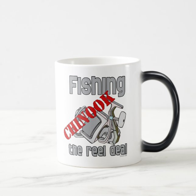Fishing Chinook  Salmon The Reel Deal Fishing Magic Mug (Right)
