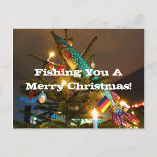 Fishing Christmas card