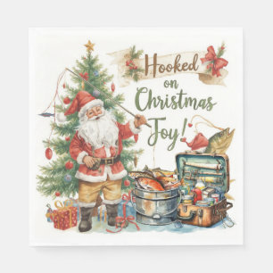 Fishing Christmas for fishing lovers Napkin