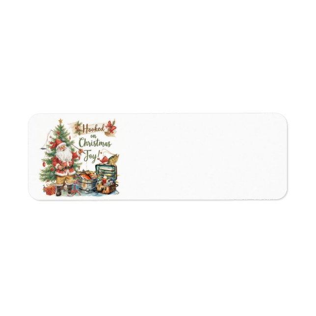 Fishing Christmas for fishing lovers Return Address Label (Front)