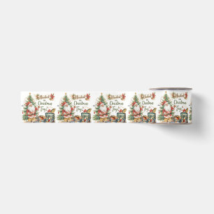 Fishing Christmas for fishing lovers Satin Ribbon