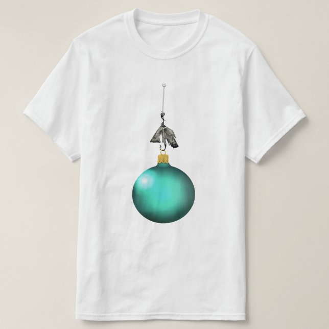 Fishing Christmas T-Shirt (Design Front)