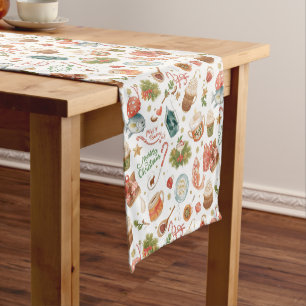 Fishing Christmas themed Short Table Runner
