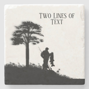 Fishing Club Fish and Game Stone Coaster