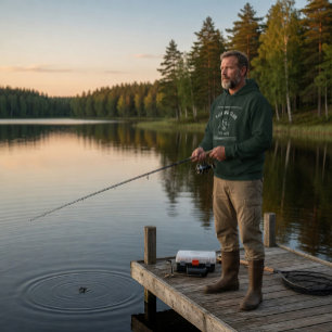 Fishing Club Green Hoodie